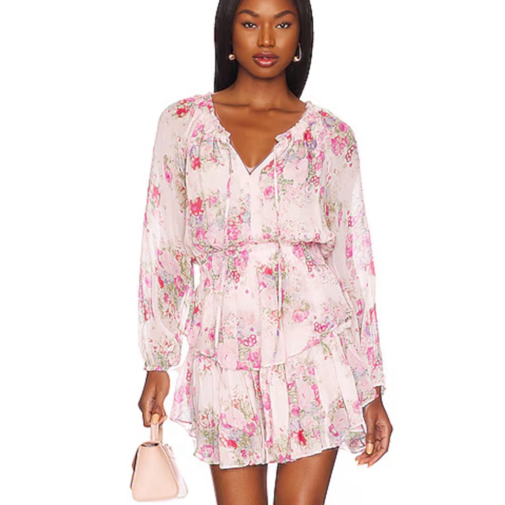 NWT Love Shack Fancy Popover Shimmering Springs Dress M
